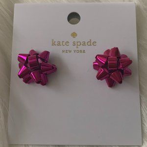 KATE SPADE Bourgeois Bow Stud Earrings Pink